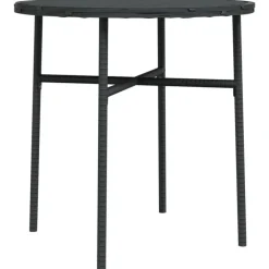 vidaXL - Tuinset - Zwart - Poly rattan - 3 stuks