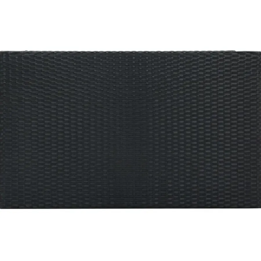 Tuinsets-vidaXL - Tuinset - Zwart - Poly rattan