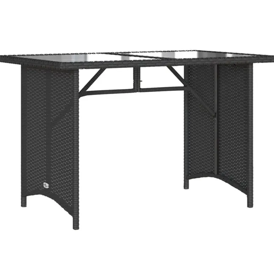vidaXL - Tuinset - Zwart - Poly rattan
