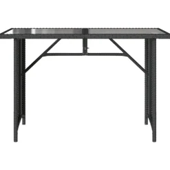 vidaXL - Tuinset - Zwart - Poly rattan