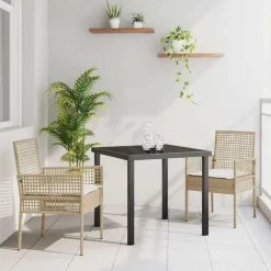Tuinstoelen-vidaXL - Tuinstoel - Beige - Poly rattan - 53 x 60 x 85cm