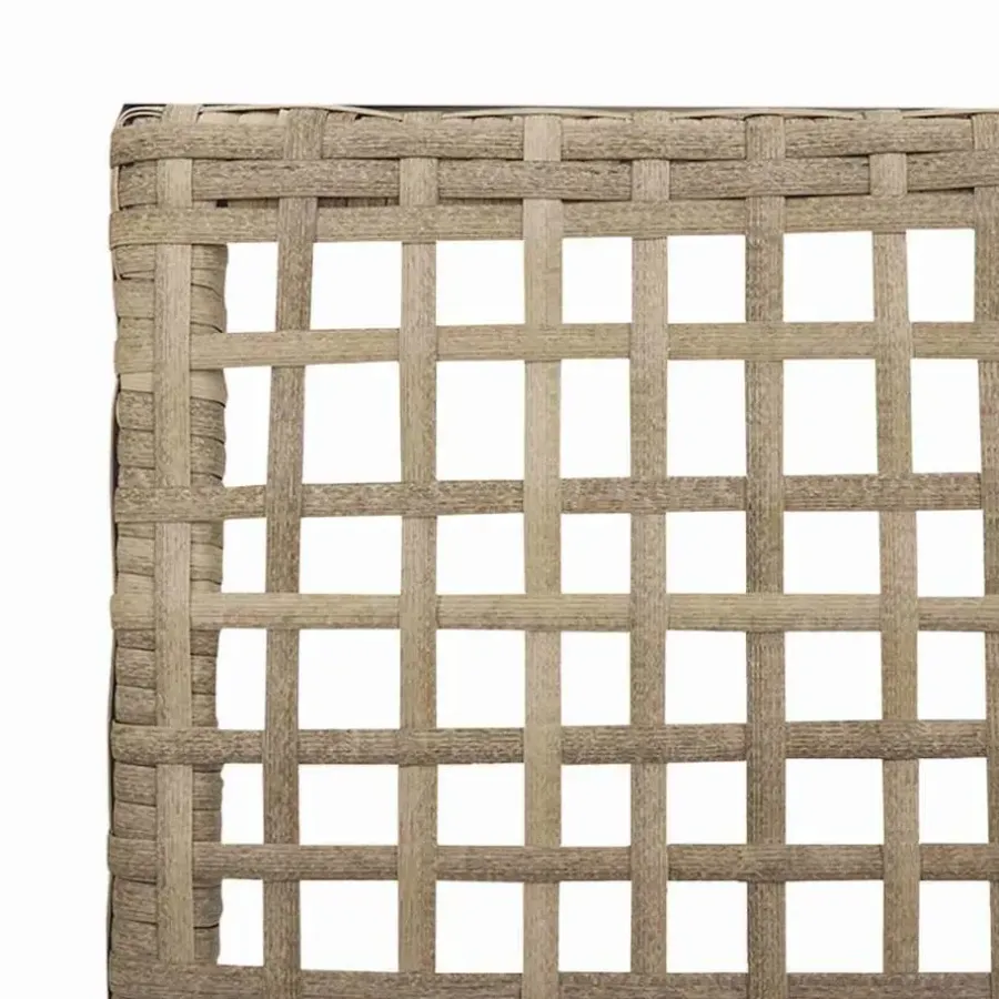 Tuinstoelen-vidaXL - Tuinstoel - Beige - Poly rattan - 53 x 60 x 85cm