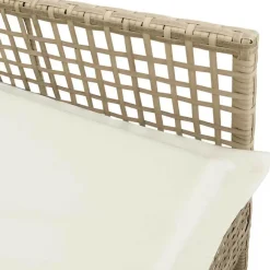 Tuinstoelen-vidaXL - Tuinstoel - Beige - Poly rattan - 53 x 60 x 85cm