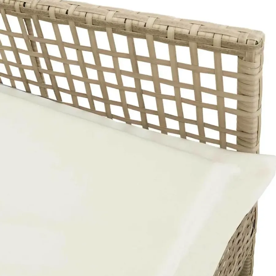 Tuinstoelen-vidaXL - Tuinstoel - Beige - Poly rattan - 53 x 60 x 85cm
