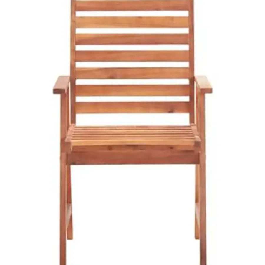 vidaXL - Tuinstoel - Bruin - Hout - 2 stuks