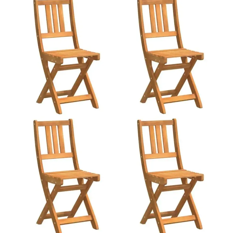 vidaXL - Tuinstoel - Bruin - Massief acaciahout - 36 x 46 x 86cm