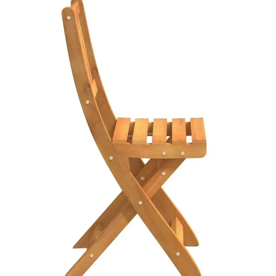 vidaXL - Tuinstoel - Bruin - Massief acaciahout - 36 x 46 x 86cm