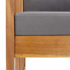 Tuinstoelen-vidaXL - Tuinstoel - Grijs - Hout