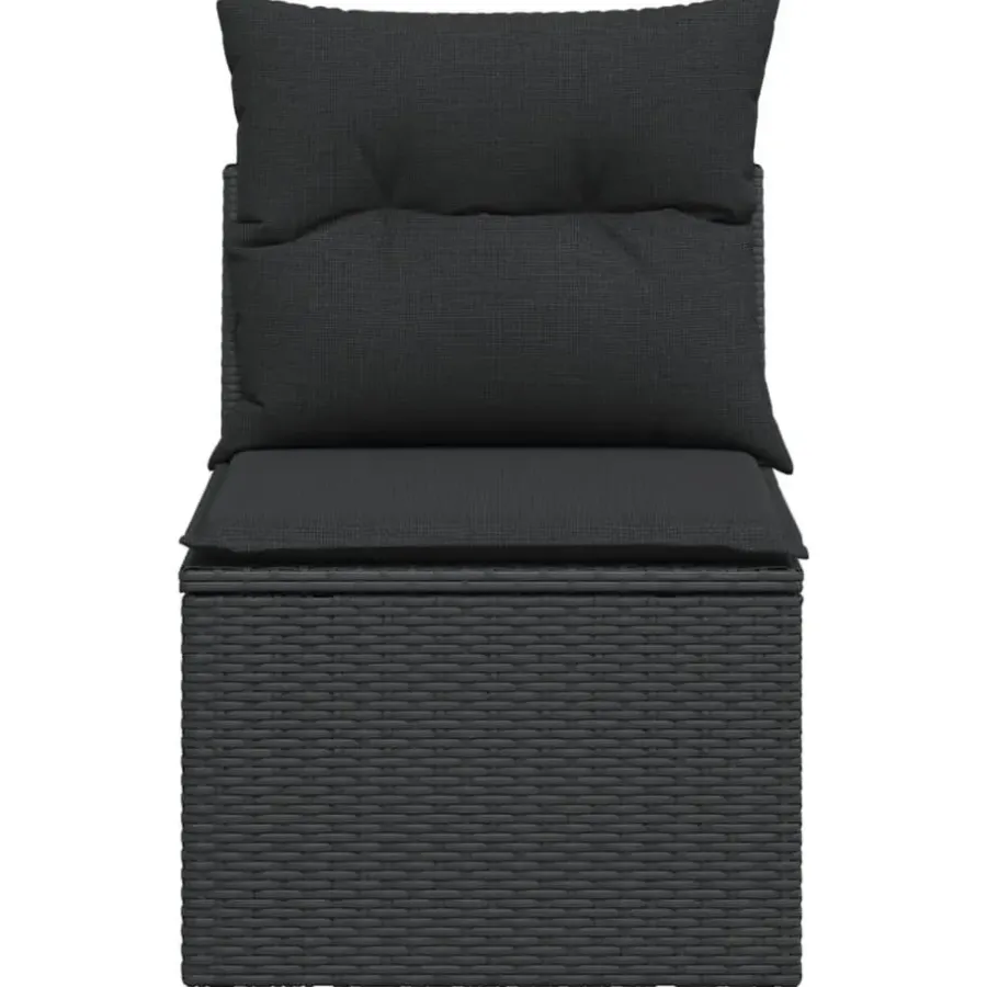 vidaXL - Tuinstoel - Zwart - Poly rattan