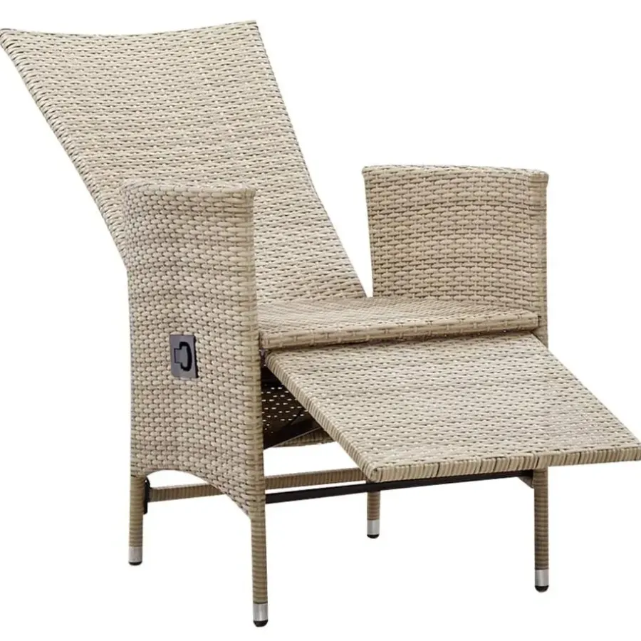 Tuinstoelen-vidaXL - Tuinstoelen - Beige - Poly rattan - 2 stuks - Met kussens