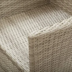 Tuinstoelen-vidaXL - Tuinstoelen - Beige - Poly rattan - 2 stuks - Met kussens