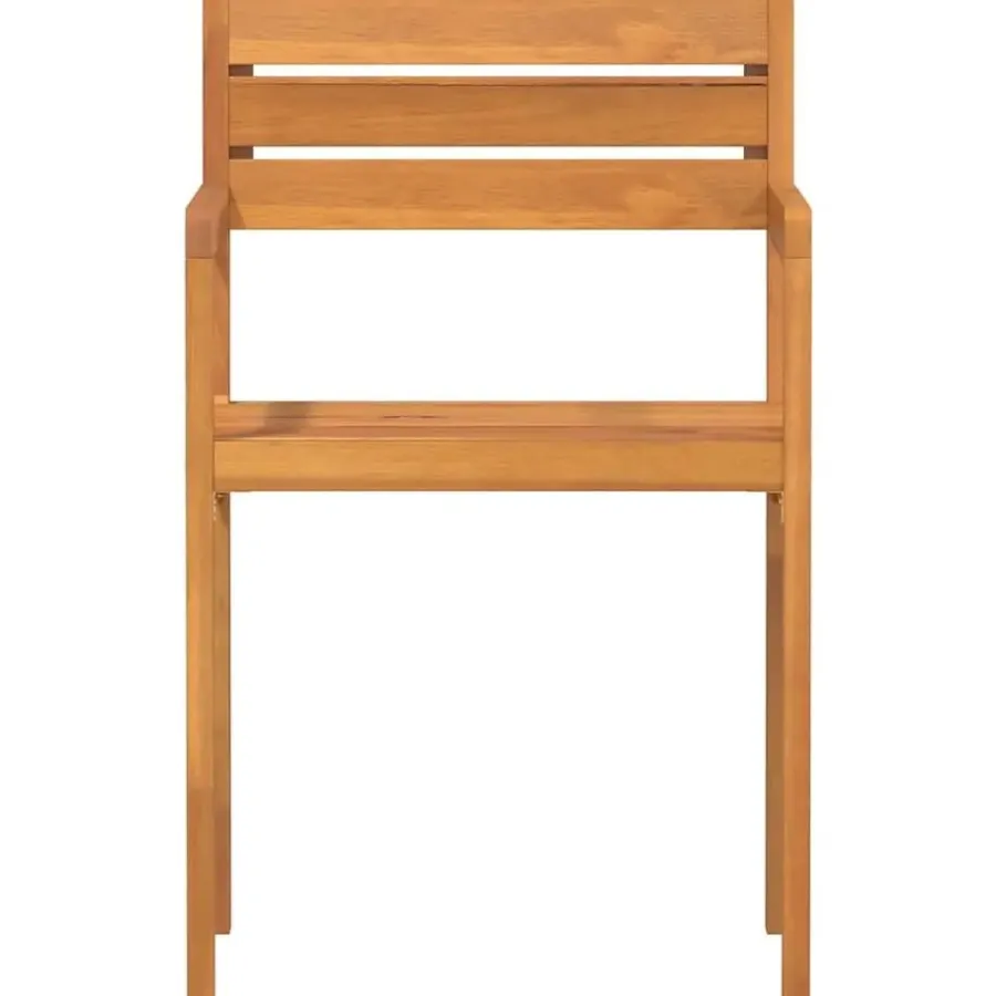 vidaXL - Tuinstoelen - Bruin - Massief acaciahout - 4 stuks - 50x53x80 cm
