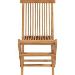 vidaXL - Tuinstoelen - Bruin - Hout - 2 stuks - Inklapbaar