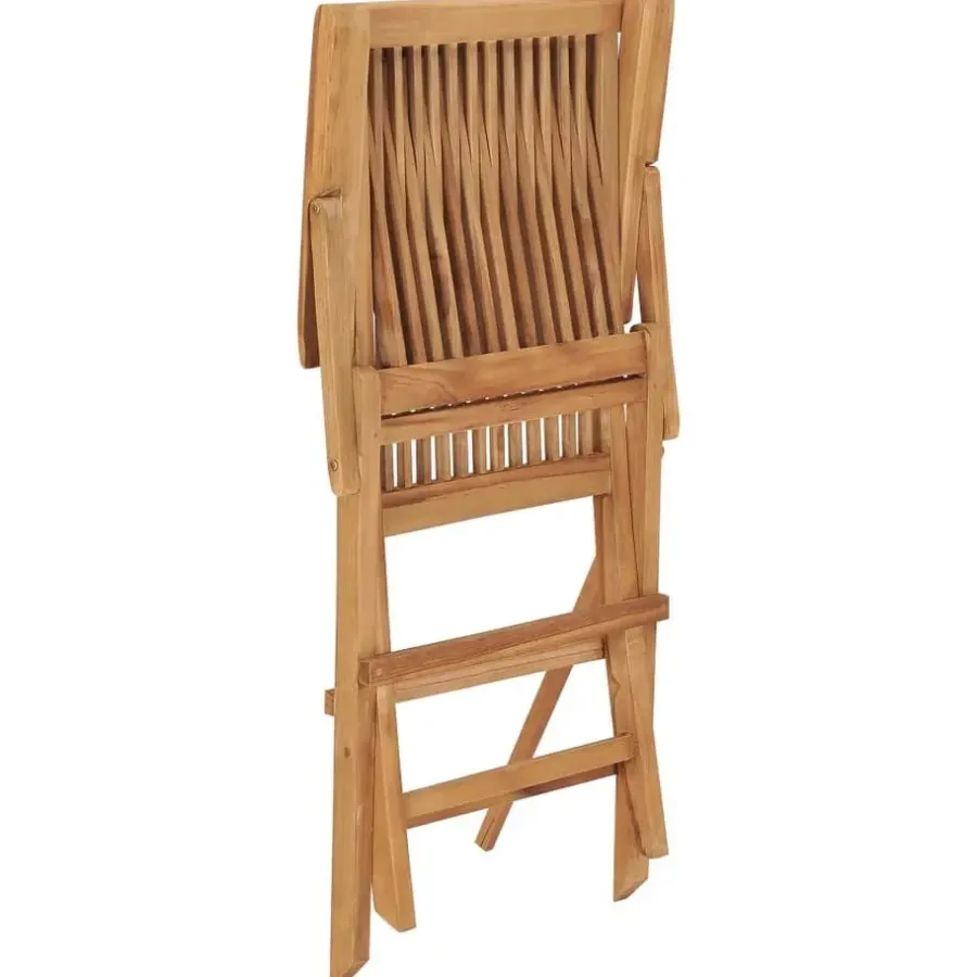 Tuinstoelen-vidaXL - Tuinstoelen - Inklapbaar - Massief teakhout - 2 stuks