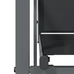 Tuinstoelen-vidaXL - Tuinstoelen - Zwart - Textileen en staal - 2 stuks - 55x61,5x90 cm