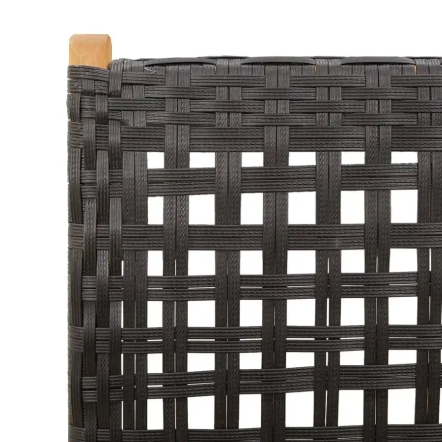 Tuinstoelen-vidaXL - Tuinstoelen - Zwart - Acaciahout - 2 stuks - 57x70x109 cm