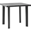 vidaXL - Tuintafel - Antraciet - Kunststof