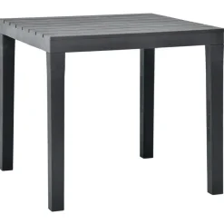 vidaXL - Tuintafel - Antraciet - Kunststof