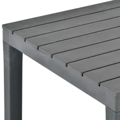 vidaXL - Tuintafel - Antraciet - Kunststof