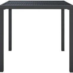 vidaXL - Tuintafel - Antraciet - Staal - 80 x 80 x 72 cm
