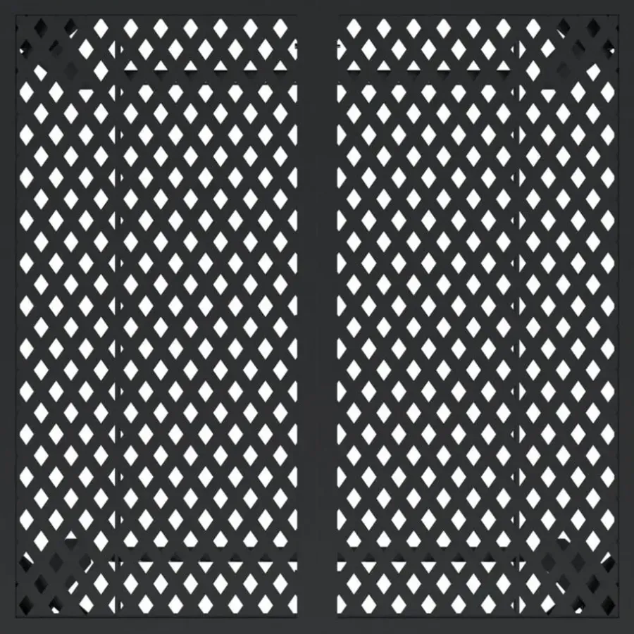 vidaXL - Tuintafel - Antraciet - Staal - 80 x 80 x 72 cm
