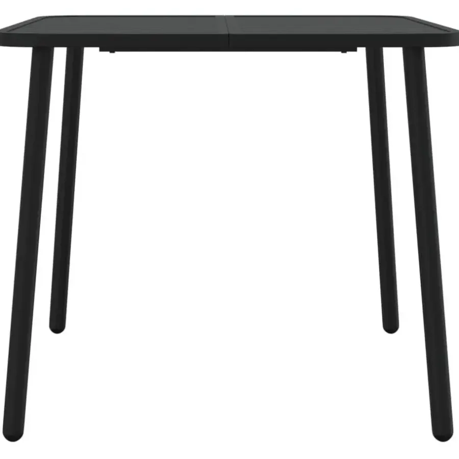 Tuintafels-vidaXL - Tuintafel - Antraciet - Staal - 80 x 80 x 71 cm
