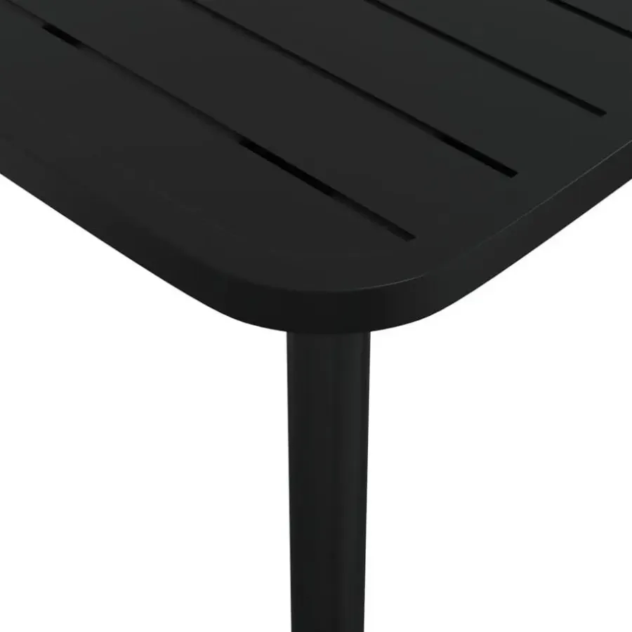 Tuintafels-vidaXL - Tuintafel - Antraciet - Staal - 80 x 80 x 71 cm