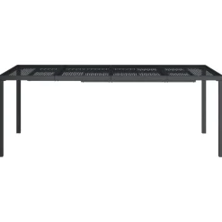 Tuintafels-vidaXL - Tuintafel - Antraciet - Staal - 200 x 100 x 72 cm