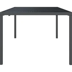 Tuintafels-vidaXL - Tuintafel - Antraciet - Staal - 200 x 100 x 72 cm