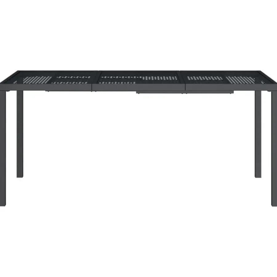 vidaXL - Tuintafel - Antraciet - Staal - 165 x 80 x 72 cm
