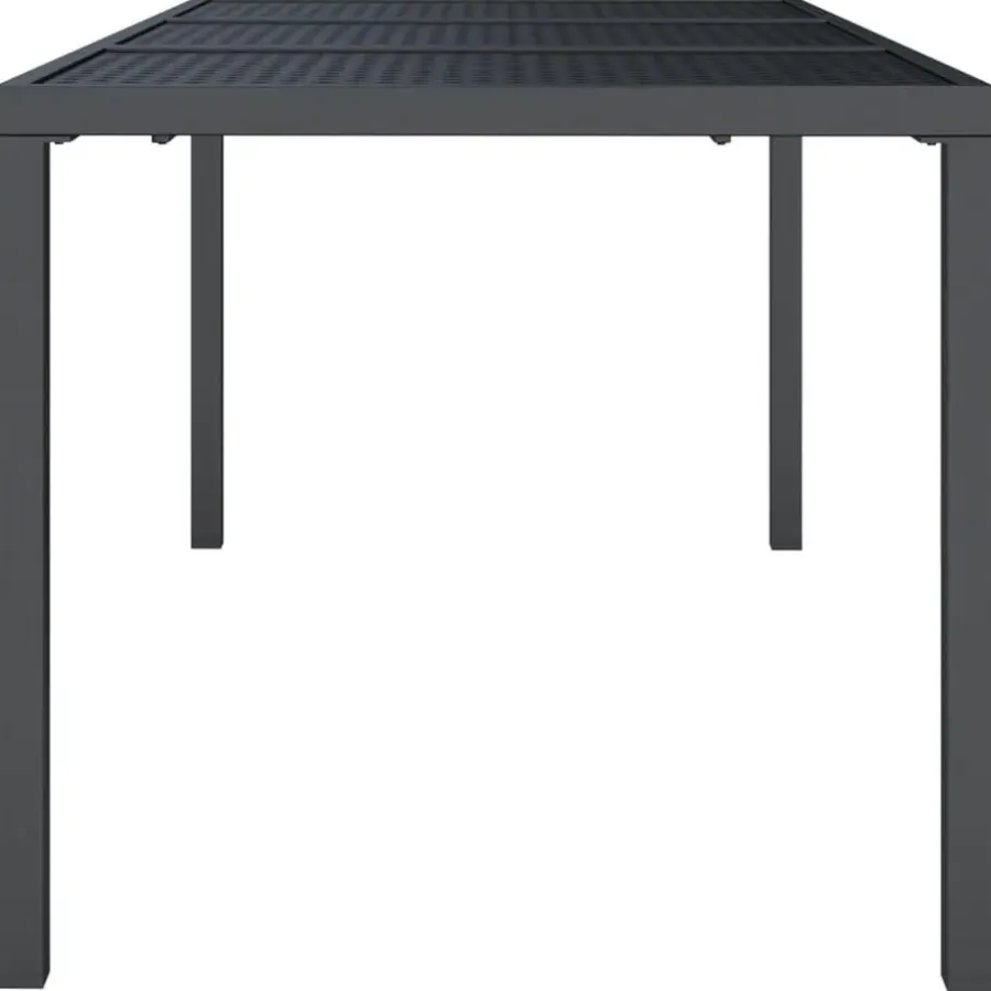 vidaXL - Tuintafel - Antraciet - Staal - 165 x 80 x 72 cm