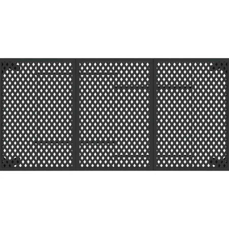 vidaXL - Tuintafel - Antraciet - Staal - 165 x 80 x 72 cm