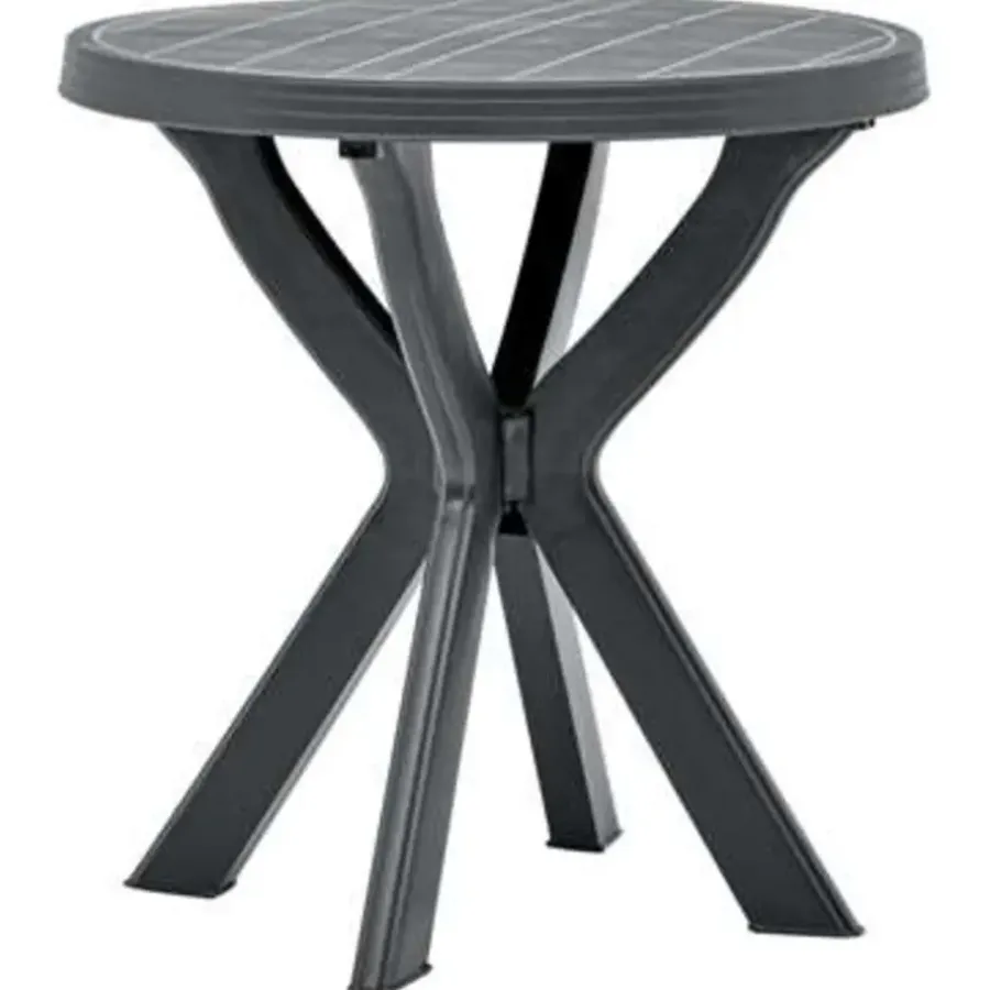 vidaXL - Tuintafel - Antraciet - Kunststof