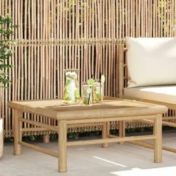 vidaXL - Tuintafel - Bruin - Bamboe
