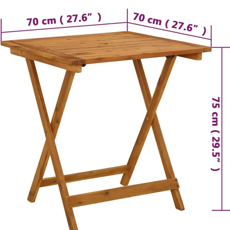 Tuintafels-vidaXL - Tuintafel - Bruin - Hout