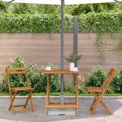 Tuintafels-vidaXL - Tuintafel - Bruin - Hout