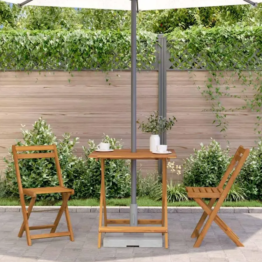 Tuintafels-vidaXL - Tuintafel - Bruin - Hout