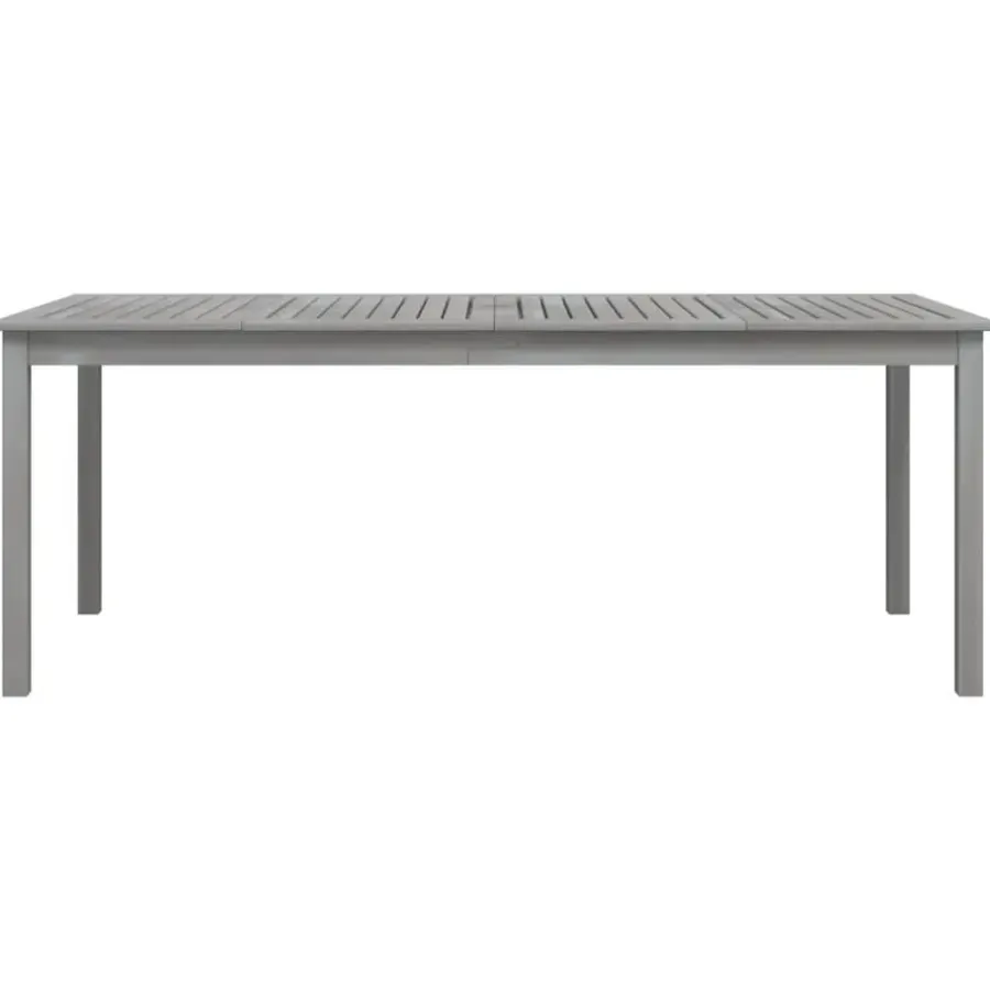 vidaXL - Tuintafel - Grijs - Massief acaciahout - 200 x 100 x 75 cm