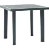 vidaXL - Tuintafel - Groen - Kunststof