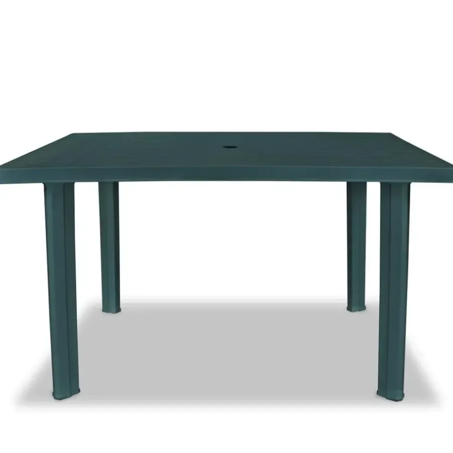 Tuintafels-vidaXL - Tuintafel - Groen - Kunststof - 126 x 76 x 72 cm