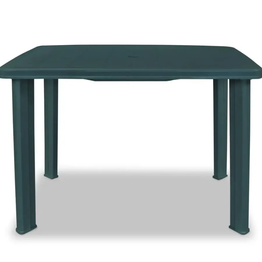 Tuintafels-vidaXL - Tuintafel - Groen - Kunststof - 101 x 68 x 72 cm