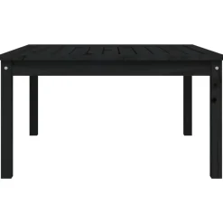 vidaXL - Tuintafel - Zwart - Massief grenenhout - 82.5 x 82.5 x 45 cm