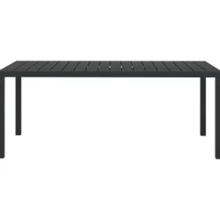 Tuintafels-vidaXL - Tuintafel - Zwart - WPC - 185 x 90 x 74 cm