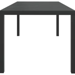 Tuintafels-vidaXL - Tuintafel - Zwart - WPC - 185 x 90 x 74 cm