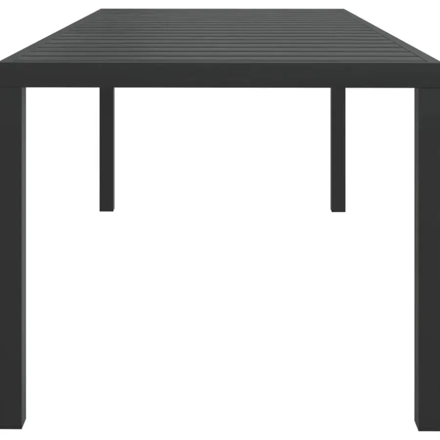 Tuintafels-vidaXL - Tuintafel - Zwart - WPC - 185 x 90 x 74 cm