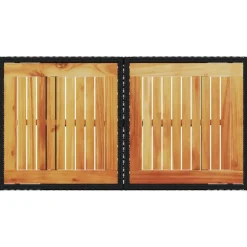 vidaXL - Tuintafel - Zwart - Poly rattan en acaciahout - 100x55x73 cm