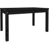 vidaXL - Tuintafel - Zwart - Massief grenenhout - 82.5 x 50.5 x 45 cm