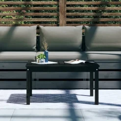 vidaXL - Tuintafel - Zwart - Massief grenenhout - 82.5 x 50.5 x 45 cm