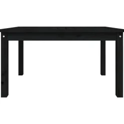 vidaXL - Tuintafel - Zwart - Massief grenenhout - 82.5 x 50.5 x 45 cm