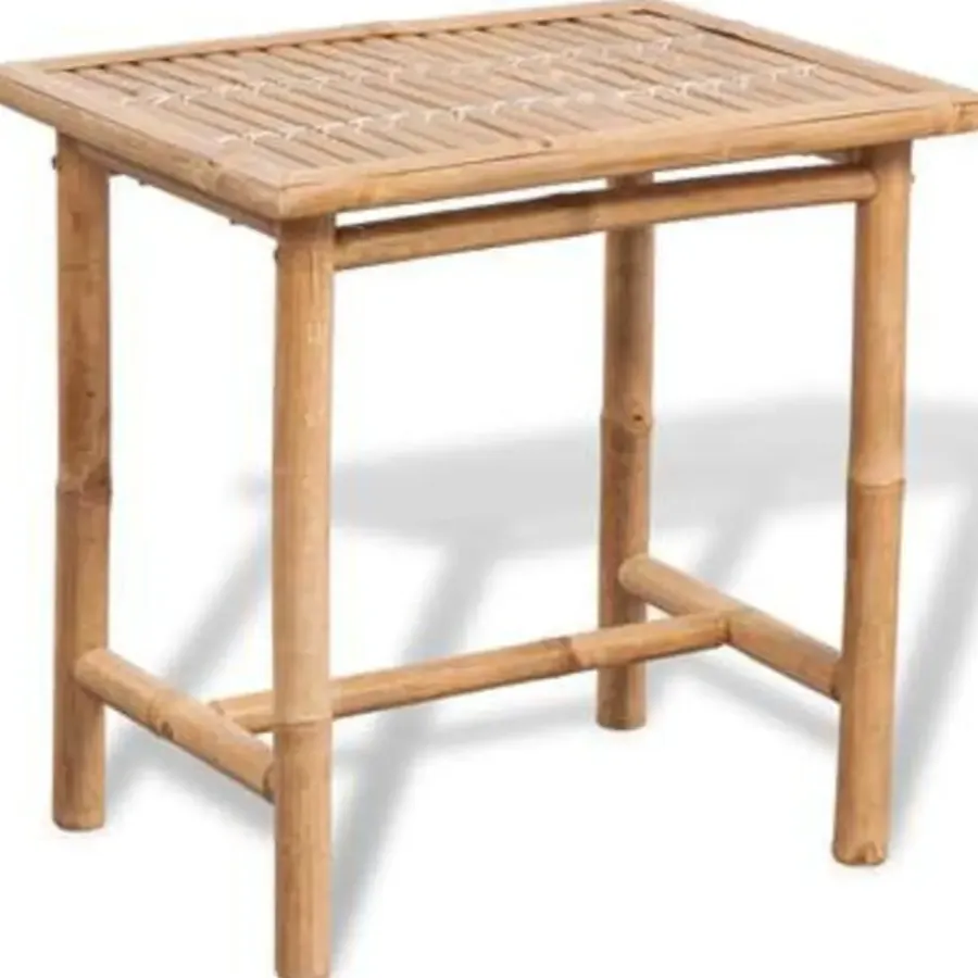 Bistro- & Balkonsets-vidaXL - Tuintafel En Stoel - Bruin - Stof